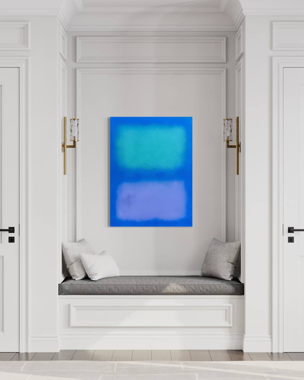Shift in Electric Blue